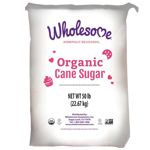 Wholesome Sweetener Wholesome Sweetener Organic Cane Sugar 50lbs 45033 - main